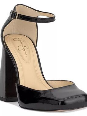 Jessica Simpson Lollah Block Heel Ankle Strap Pumps size 8.5